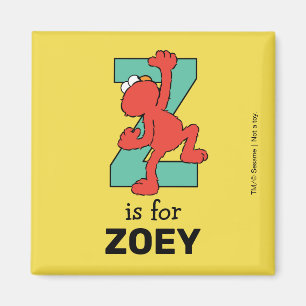 Elmo Alphabet   Z AQUAMARIN Magnet