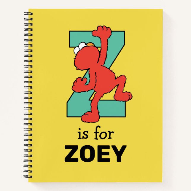 Elmo Alphabet | Z Aquamarin Notizbuch (Vorderseite)