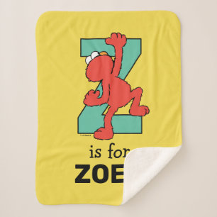 Elmo Alphabet   Z AQUAMARIN Sherpadecke