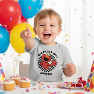 Elmo Anniversaire Veston à Carreaux de Rue Sésame