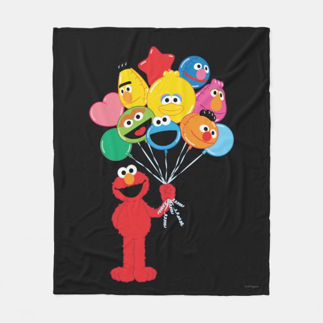 Elmo Ballons Fleecedecke (Vorderseite)