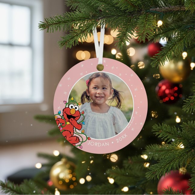 Elmo Christmas Lights | Personalisierter Name und  Ornament Aus Metall (Von Creator hochgeladen)