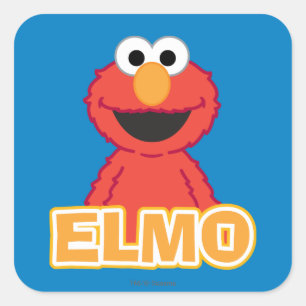 Elmo Classic Style Quadratischer Aufkleber