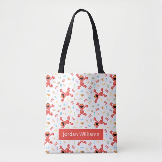 Elmo Crayon Pattern Tasche (Vorderseite)