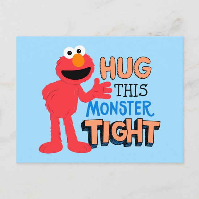 Elmo | Dieses Monster umarmen Postkarte (Vorderseite)