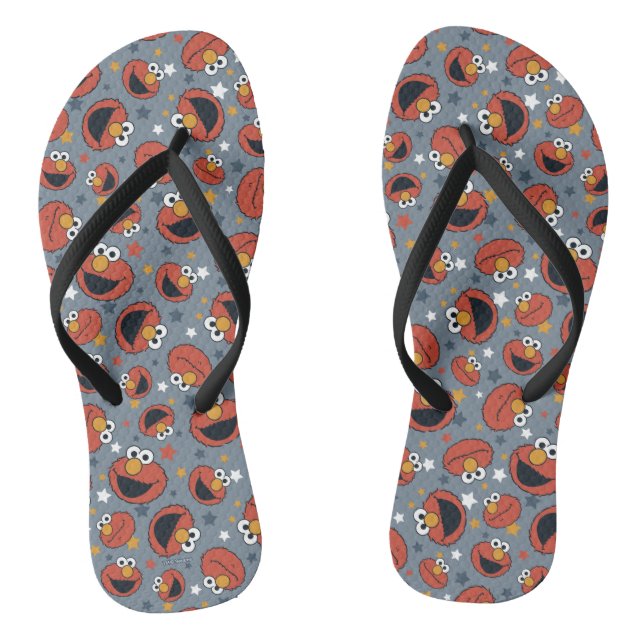 Elmo | Elmo beherrscht das Sternenmuster Flip Flops (Fußbett)