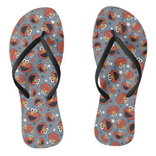 Elmo   Elmo Rules Star Pattern Flip Flops