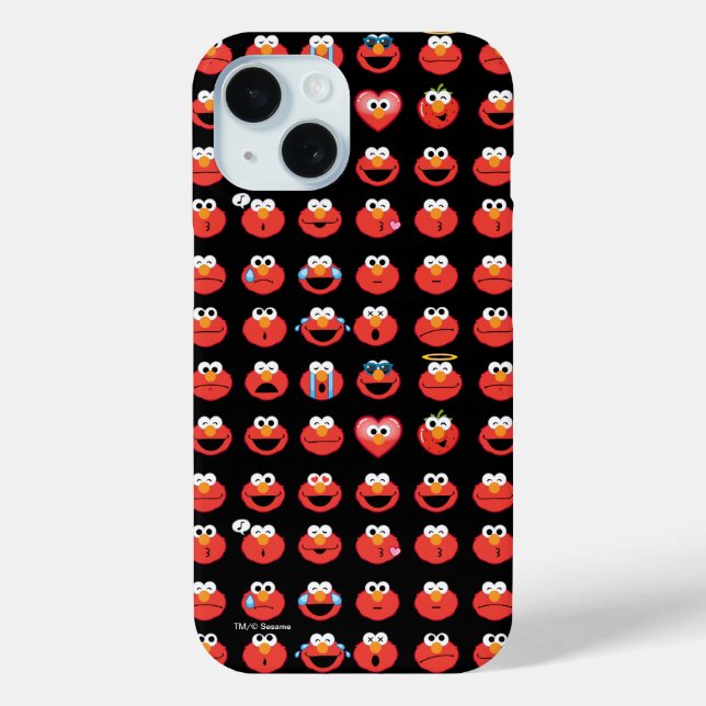 Elmo Emoji Pattern Case-Mate iPhone Hülle (Rückseite)