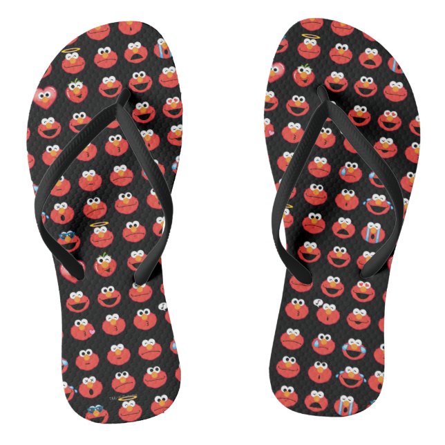 Elmo Emoji Pattern Flip Flops (Fußbett)