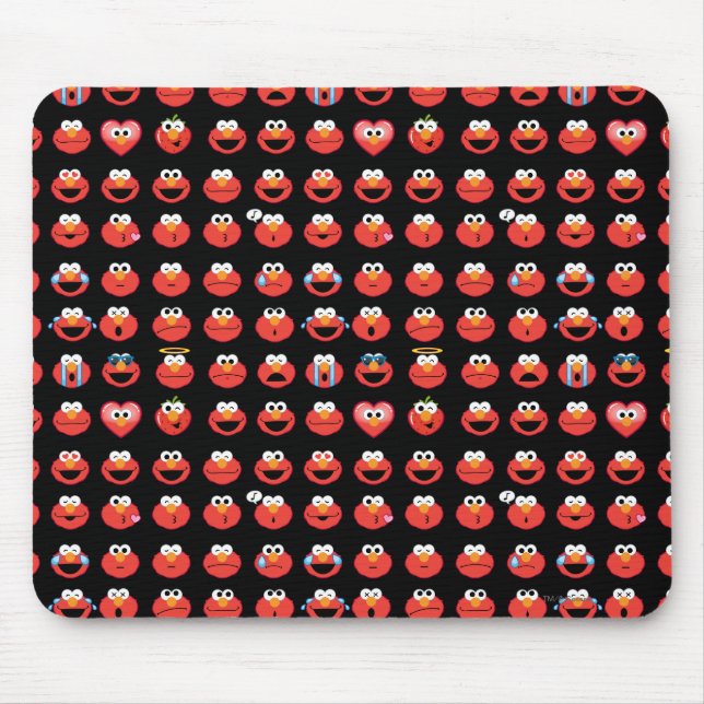 Elmo Emoji Pattern Mousepad (Vorne)