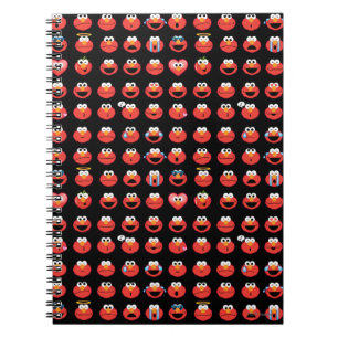 Elmo Emoji Pattern Notizblock