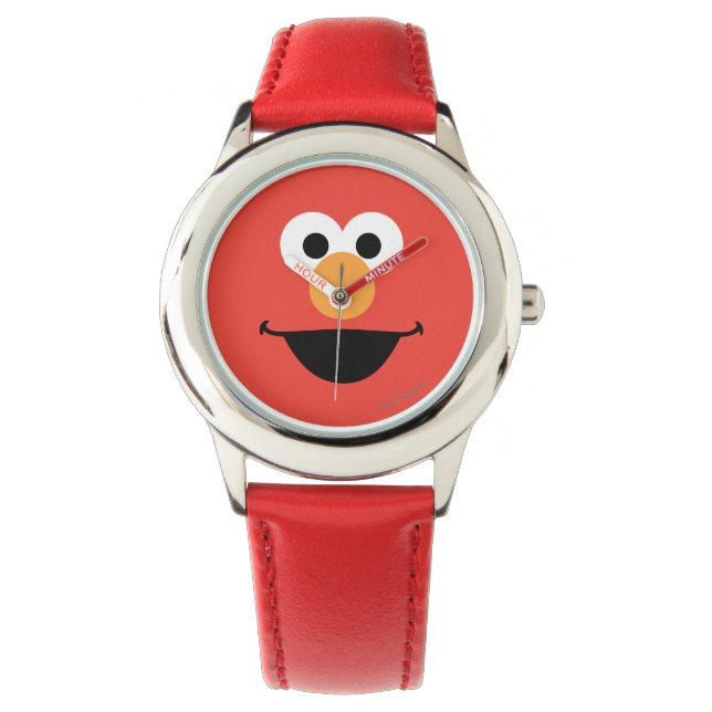 Elmo Face Art Armbanduhr (Vorderseite)