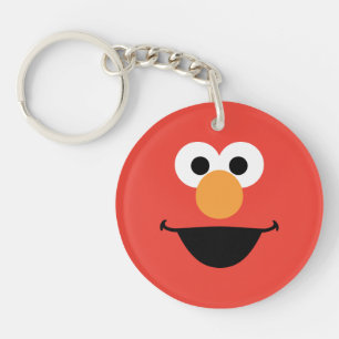 Elmo Face Art Schlüsselanhänger