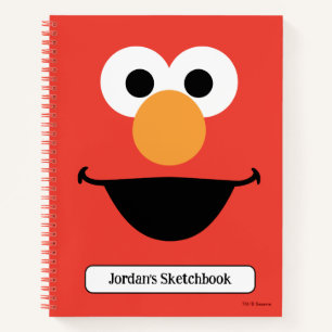 Elmo Face Art Zeichnend Notizbuch
