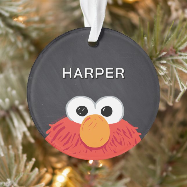 Elmo Face Chalkboard | Customized Name & Photo (Arbre)