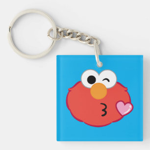 Elmo Face, der einen Kuss wirft Schlüsselanhänger