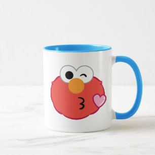 Elmo Face, der einen Kuss wirft Tasse