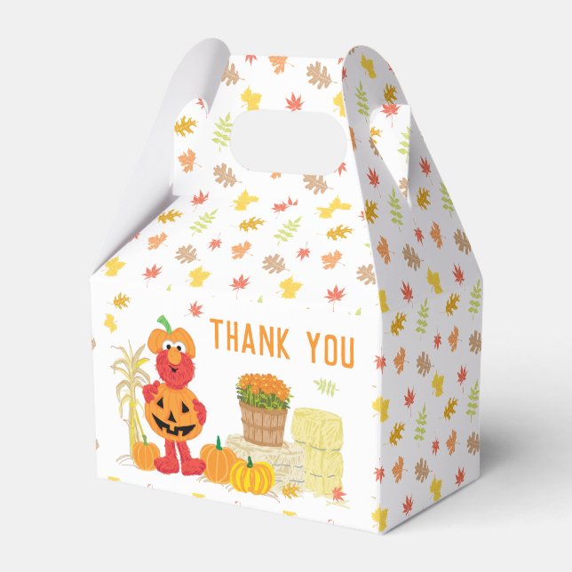 Elmo Fall Pumpkin-Geburtstag der Sesamstraße Geschenkschachtel (Vorderseite)