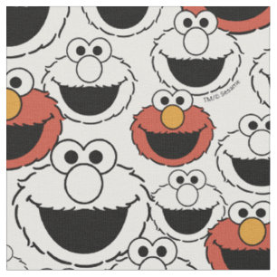 Elmo Farb-Pop-Gesichtsmuster Stoff