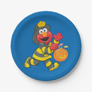 Elmo Fireman Costume Pappteller