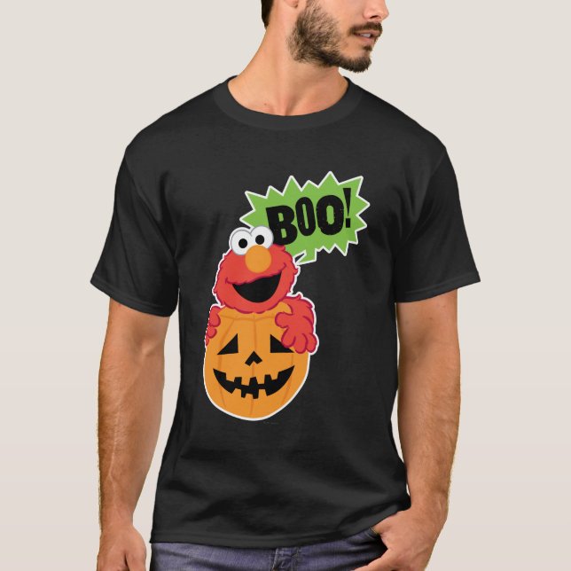 Elmo Frohes Halloween Buh T-Shirt (Vorderseite)