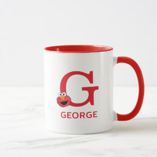 Elmo Fügen Sie Ihren Namen und Monogramm G hinzu Tasse