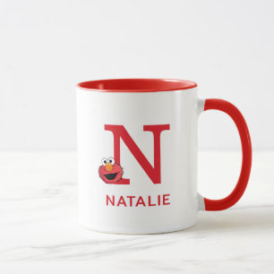 Elmo Fügen Sie Ihren Namen und Monogramm hinzu Tasse