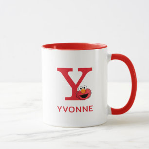 Elmo Fügen Sie Ihren Namen und Monogramm Y hinzu Tasse