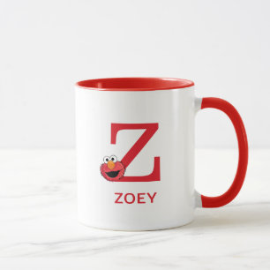 Elmo Fügen Sie Ihren Namen und Monogramm Z hinzu Tasse
