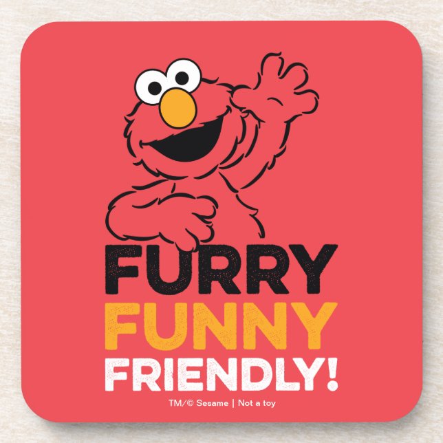 Elmo | Funny Friendly Getränkeuntersetzer (Vorderseite)