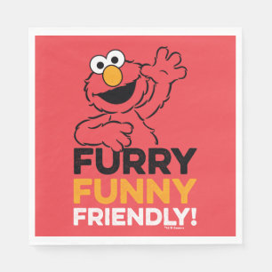 Elmo Funny Friendly Serviette