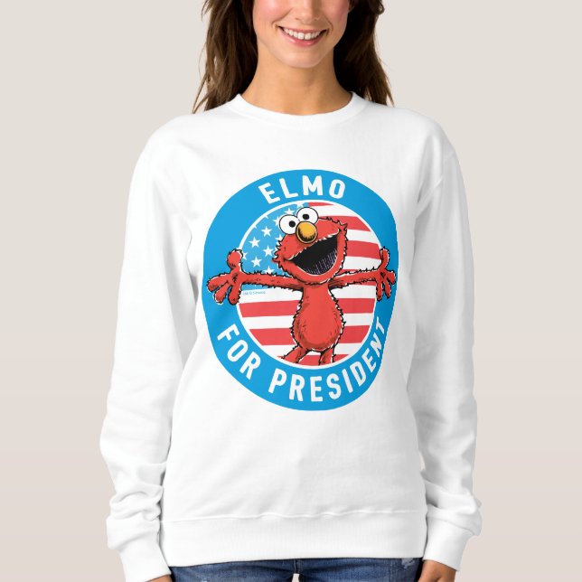 Elmo für den Präsidenten - Flagge Sweatshirt (Vorderseite)