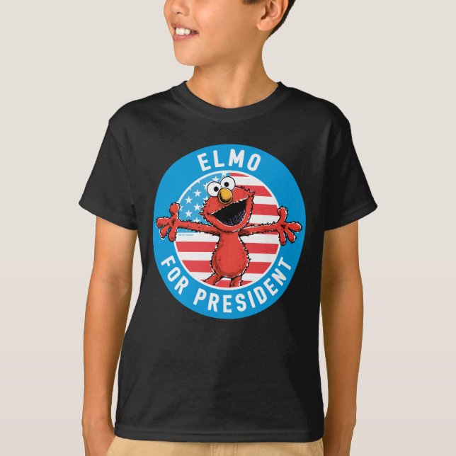 Elmo für den Präsidenten - Flagge T-Shirt (Vorderseite)