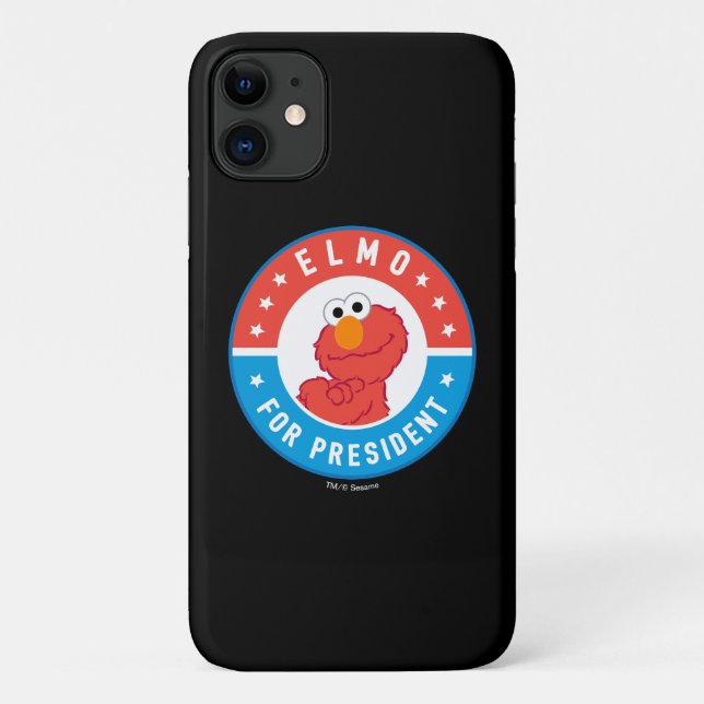 Elmo für Präsident Abzeichen Case-Mate iPhone Hülle (Rückseite)