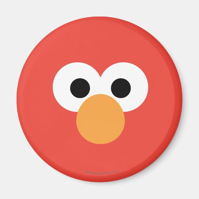 Elmo großes Gesicht Magnet (Vorne)