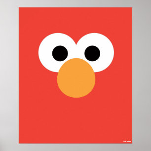 Elmo großes Gesicht Poster
