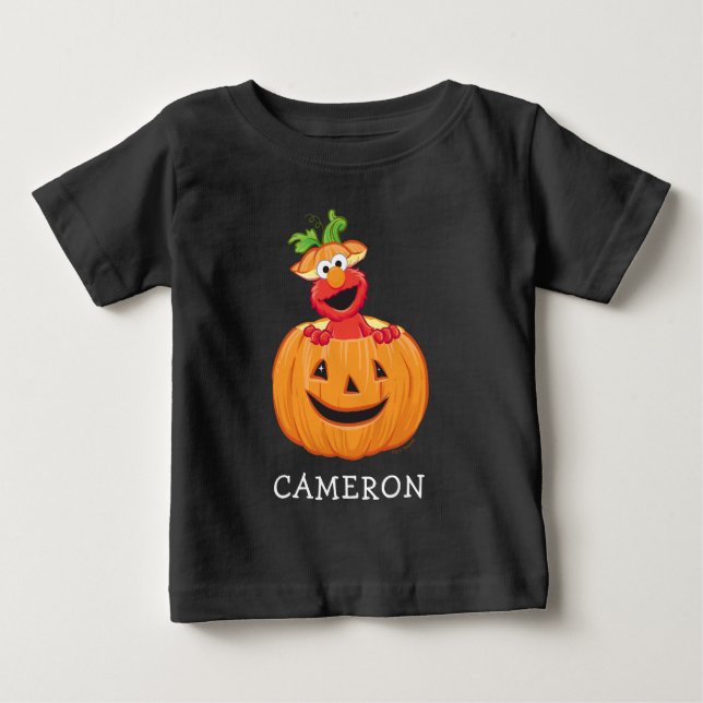 Elmo | Halloween Jack-O-Lantern Baby T-shirt (Vorderseite)