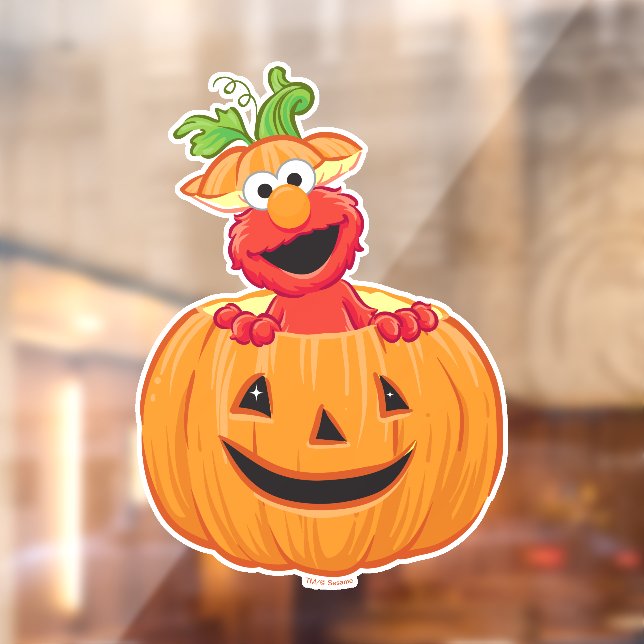 Elmo | Halloween Jack-O-Lantern Fensteraufkleber (Blatt 2)