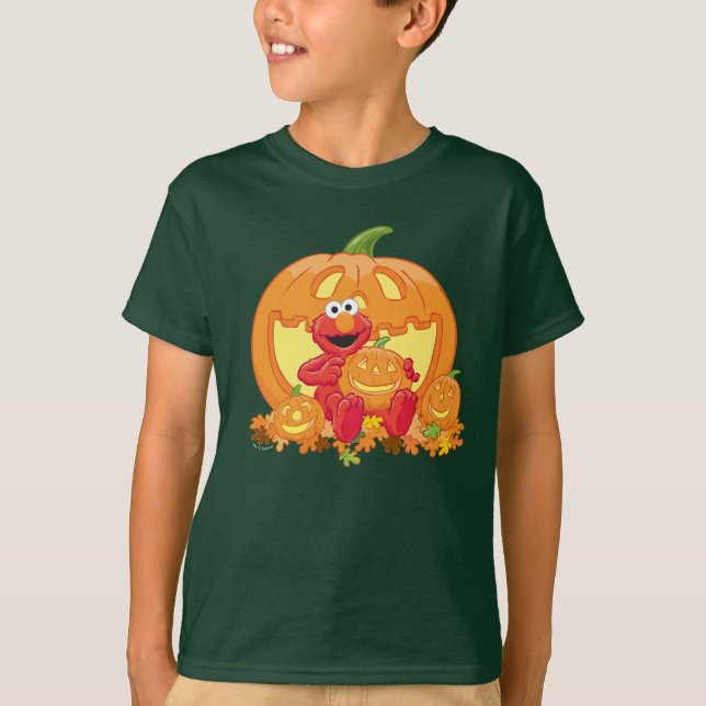 Elmo | Halloween Pumpkins T-Shirt (Vorderseite)