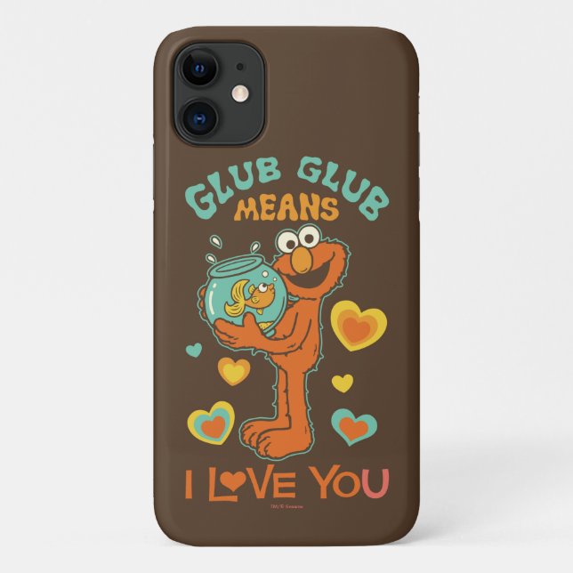 Elmo Holding seinen Haustier Goldfish Case-Mate iPhone Hülle (Rückseite)