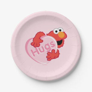 Elmo "Hugs" Valentine Heart Candy Pappteller
