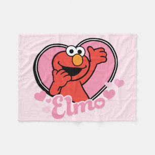 Elmo im Herzen Valentine Fleecedecke