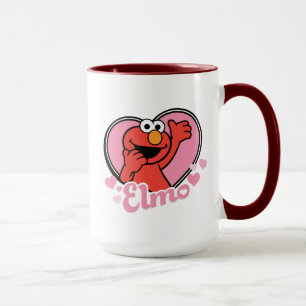 Elmo im Herzen Valentine Tasse