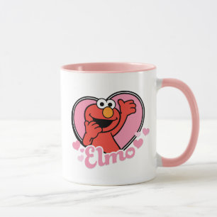 Elmo im Herzen Valentine Tasse