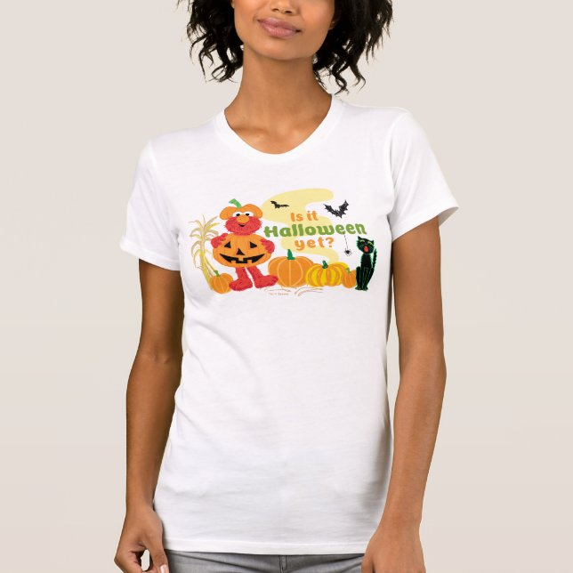 Elmo | Ist es schon Halloween? T-Shirt (Vorderseite)