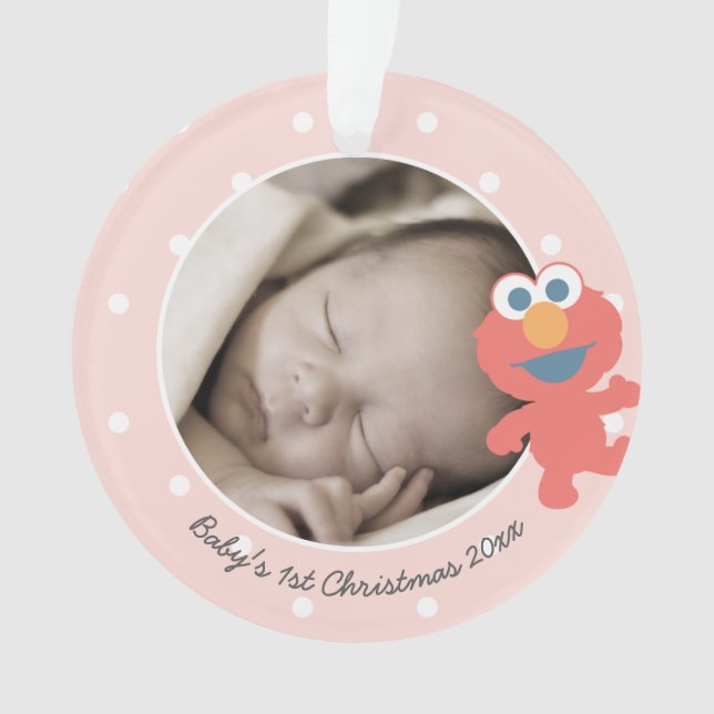 Elmo | Kinderweihnacht - Name hinzufügen Ornament (Vorderseite)