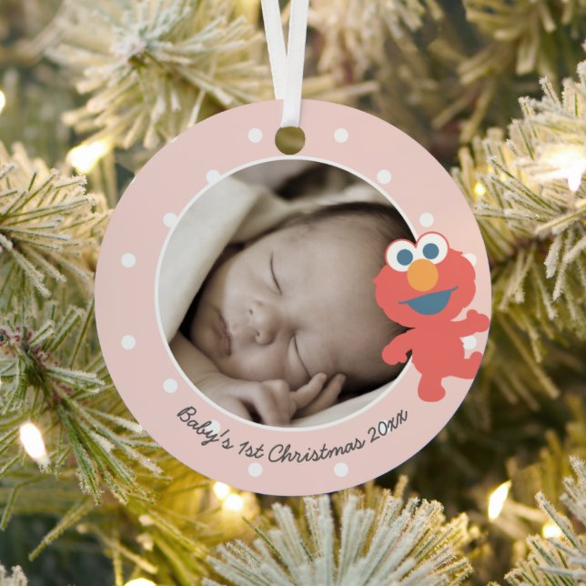 Elmo | Kinderweihnacht - Name hinzufügen Ornament Aus Metall (InSitu)