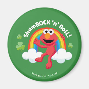 Elmo   Kleeblatt 'n' Roll Rainbow Magnet