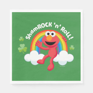 Elmo   Kleeblatt 'n' Roll Rainbow Serviette