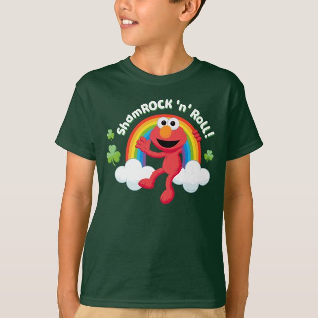 Elmo | Kleeblatt 'n' Roll Rainbow T-Shirt (Vorderseite)